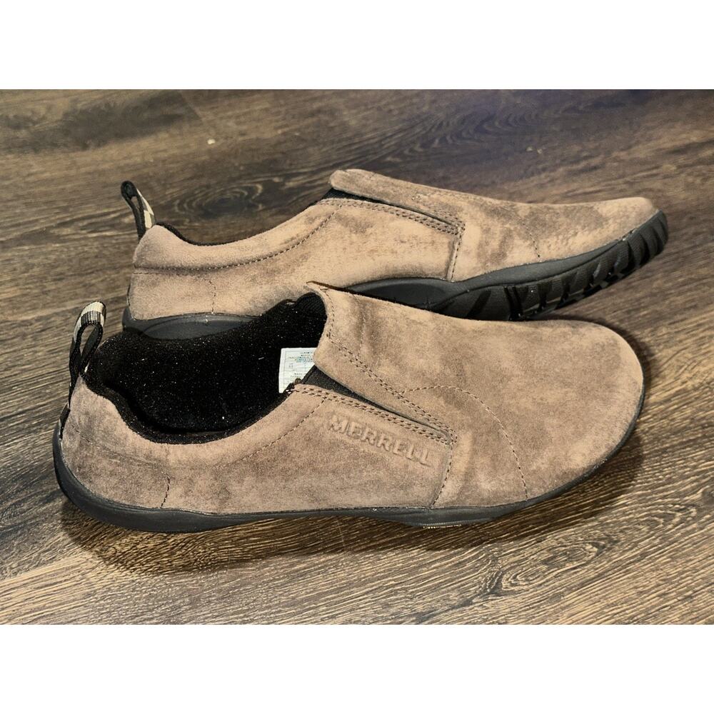 Merrell Womens Slip On Shoes Jungle Moc Classic Brown Size 9.5 Gunsmoke Flat